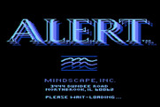Crossword Magic for Atari 8-bit - Alert / Mindscape logo screen.