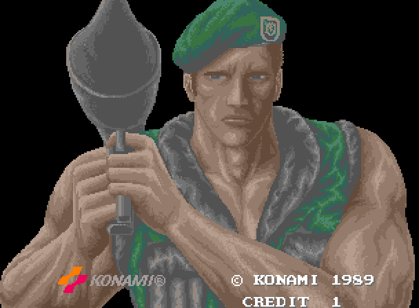 M.I.A.: Missing in Action Arcade Screenshot: Game attract mode.