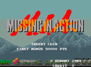M.I.A.: Missing in Action for Arcade - Title screen.