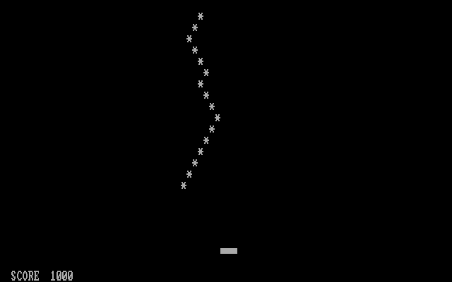 Missle Strike IBM PC/Compatibles Screenshot: Missiles are faster on wave 2...I better hurry if I want to stop this one!