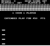 Avalanche for Arcade - Starting screen and game attract mode.