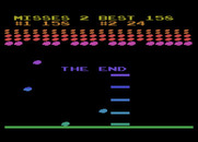 Avalanche for Atari 8-bit - Game over.