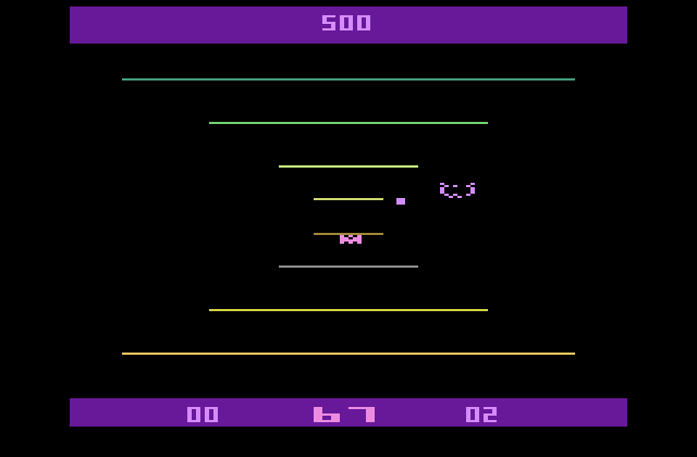 The Challenge of...NEXAR Atari 2600 Screenshot: Crash! I was hit...