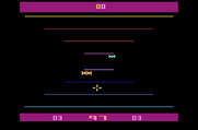 The Challenge of...NEXAR for Atari 2600 - Game start.