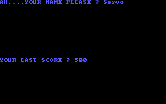 Zap'em IBM PC/Compatibles Screenshot: But before we begin, what is your name?
