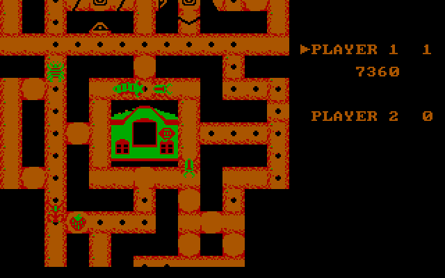 Changes IBM PC/Compatibles Screenshot: The maze scrolls vertically.