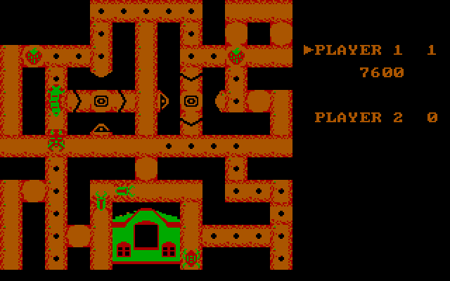 Changes IBM PC/Compatibles Screenshot: The top half of the maze...