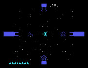 Astromania for TI-99/4A - Blasted one asteroid, but more appear!