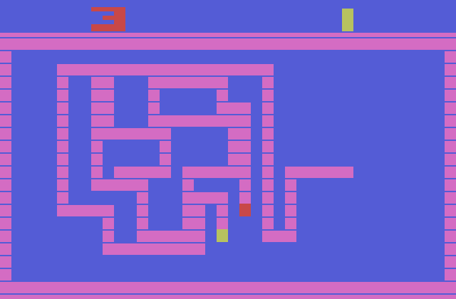 Surround Atari 2600 Screenshot: The race is on!