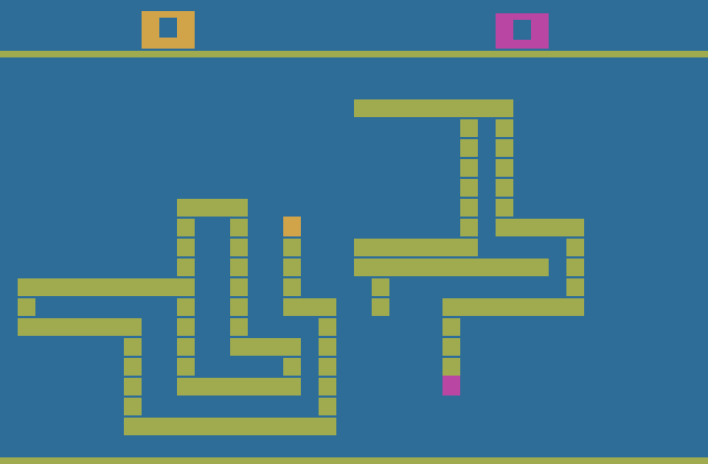 Surround Atari 2600 Screenshot: Video graffiti; draw anything you want!