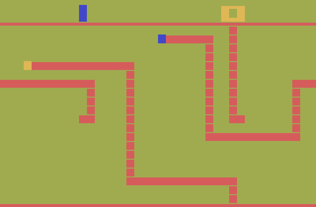 Surround Atari 2600 Screenshot: Another wrap around game variation...