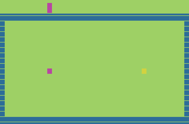Surround Atari 2600 Screenshot: Starting screen; select a game option then begin!