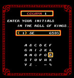 Krull for Arcade - Game over; a new high score!