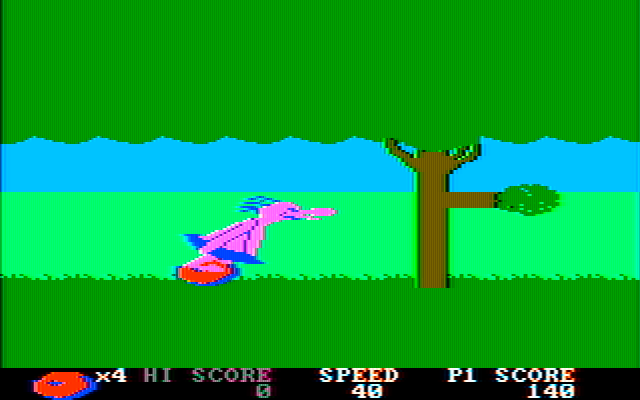 BC's Quest for Tires IBM PC/Compatibles Screenshot: Duck under the branches.