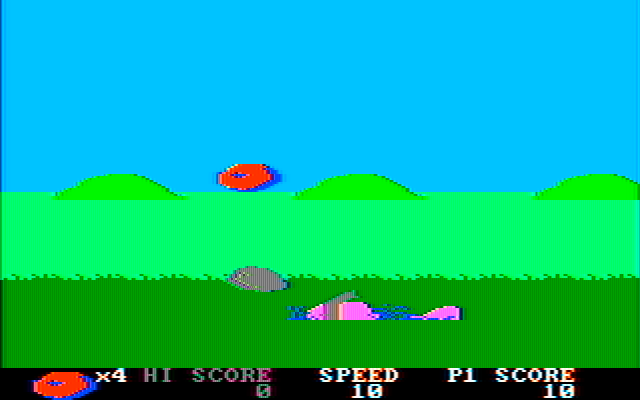 BC's Quest for Tires IBM PC/Compatibles Screenshot: Smack! An unsuccessful jump...