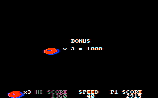 BC's Quest for Tires IBM PC/Compatibles Screenshot: Bonus points awarded...