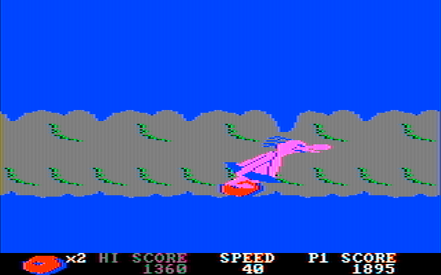 BC's Quest for Tires IBM PC/Compatibles Screenshot: Ducking...
