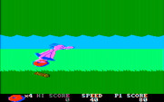 BC's Quest for Tires for IBM PC/Compatibles - Jump over logs in the woods.