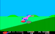 BC's Quest for Tires for IBM PC/Compatibles - Going uphill, jumping over a boulder...