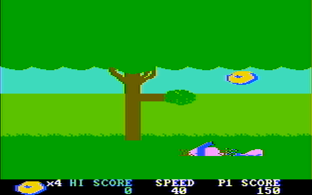 BC's Quest for Tires IBM PC/Compatibles Screenshot: Crash! I didn't duck under this branch in time...
