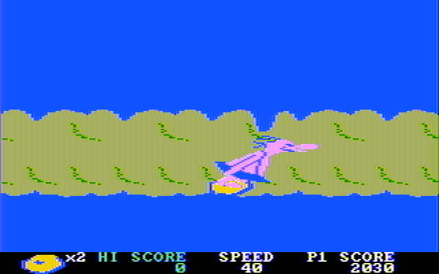 BC's Quest for Tires IBM PC/Compatibles Screenshot: Ducking in the cave...