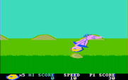BC's Quest for Tires for IBM PC/Compatibles - Jumping over a boulder.