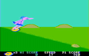 BC's Quest for Tires for IBM PC/Compatibles - A downhill section...I need to pick up speed to jump a gap!