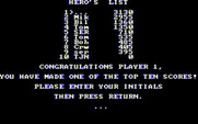 BC's Quest for Tires for IBM PC/Compatibles - The high score table.