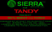 BC's Quest for Tires for IBM PC/Compatibles - Title screen.