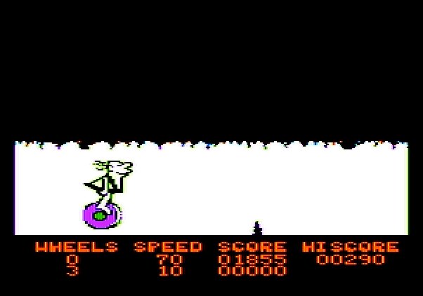 BC's Quest for Tires Apple II Screenshot: In the cave...