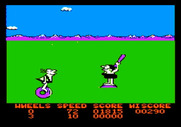 BC's Quest for Tires for Apple II - Don't get hit by Fat Broad's club...