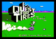 BC's Quest for Tires for Apple II - Title screen.