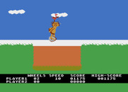 BC's Quest for Tires for Atari 8-bit - Flying over the lava pit...