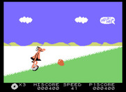 BC's Quest for Tires for ColecoVision - Avoid the rolling boulders when travelling up this hill...