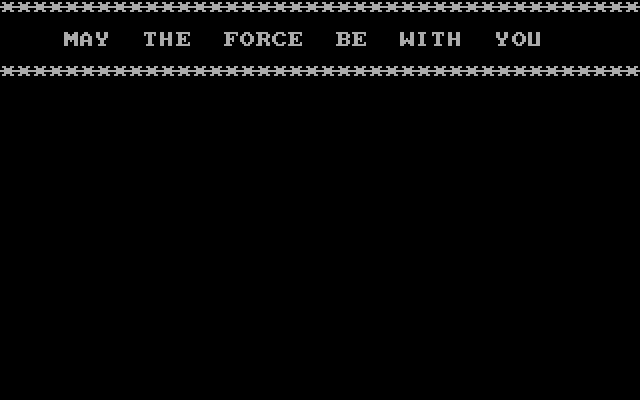 XWing Fighter IBM PC/Compatibles Screenshot: May the force be with you...