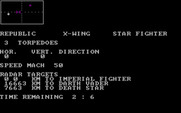 XWing Fighter for IBM PC/Compatibles - The death star approaches in the distance.