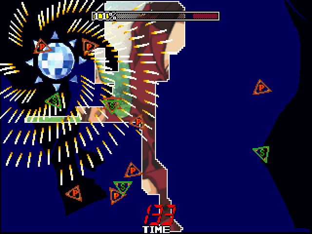 Gals Panic S: Extra Edition Arcade Screenshot: There's a lot to avoid on some stages...