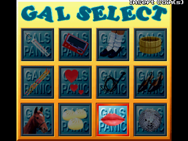 Gals Panic S: Extra Edition Arcade Screenshot: Gal select.
