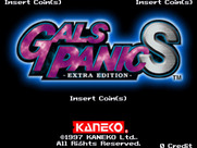 Gals Panic S: Extra Edition for Arcade - Title screen.