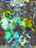 Mushihimesama for Arcade - This opponent is larger than the screen and requires destroying multiple targets...