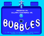 Bubbles for Arcade - Title screen.