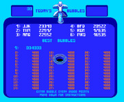 Bubbles for Arcade - High scores.