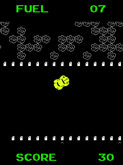 Super Bug Arcade Screenshot: The track switches direction again...