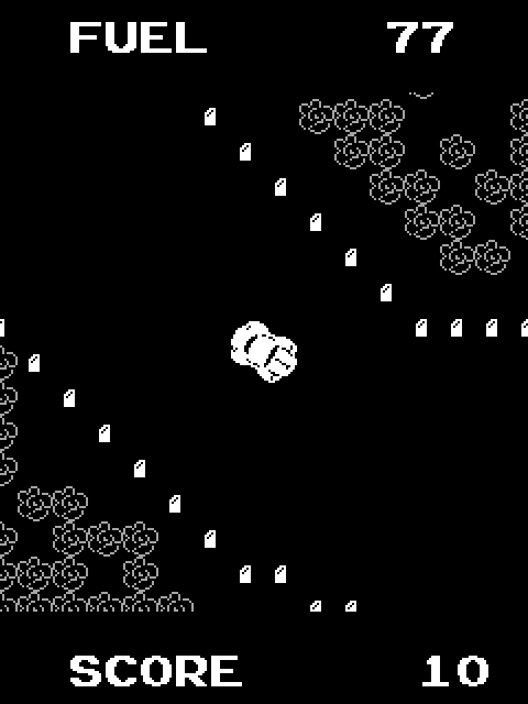 Super Bug Arcade Screenshot: The road switches direction again...