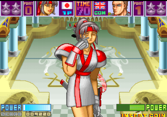 Slap Shot Arcade Screenshot: My opponent scored...
