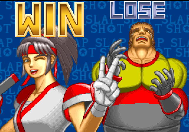 Slap Shot Arcade Screenshot: I won this round, however!