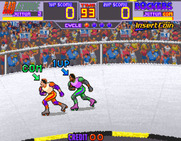 Rollergames for Arcade - Computer player pulls ahead...