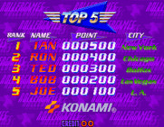 Rollergames for Arcade - High scores.