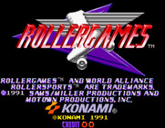 Rollergames for Arcade - Title screen.