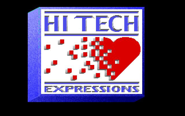 Beethoven: The Ultimate Canine Caper! IBM PC/Compatibles Screenshot: Hi-Tech Expressions logo.